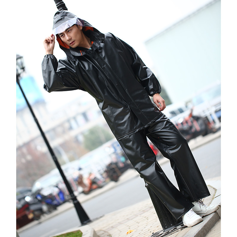 Foreign trade new creative adult rain cape outdoor raincoat suit PVC waterproof rain gear manufacturers wholesale customization