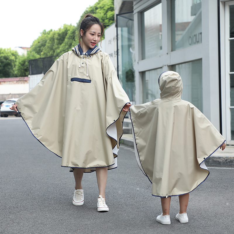Children&#039;s Cloak Bicycle Raincoat Female Adult Fashion Hiking Backpack Mountain Climbing Biking Waterproof Windbreaker Poncho Coat
