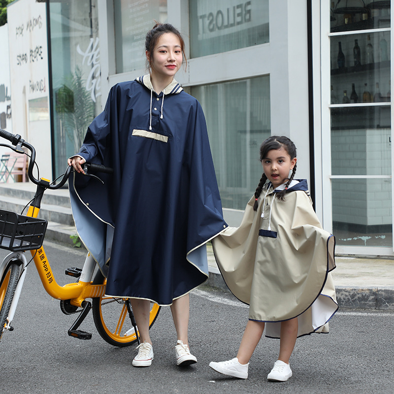 Children&#039;s Cloak Bicycle Raincoat Female Adult Fashion Hiking Backpack Mountain Climbing Biking Waterproof Windbreaker Poncho Coat