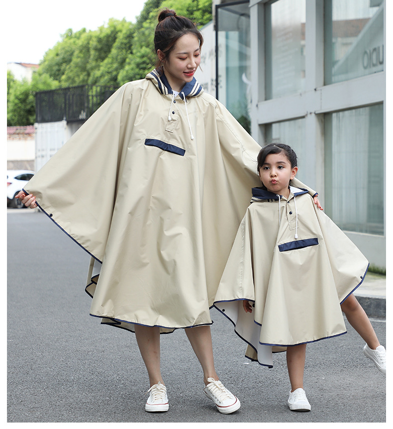 Children's Cloak Bicycle Raincoat Female Adult Fashion Hiking Backpack Mountain Climbing Biking Waterproof Windbreaker Poncho Coat