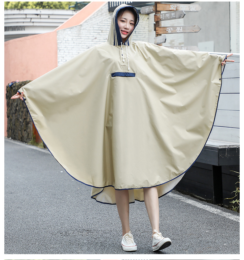 Children's Cloak Bicycle Raincoat Female Adult Fashion Hiking Backpack Mountain Climbing Biking Waterproof Windbreaker Poncho Coat