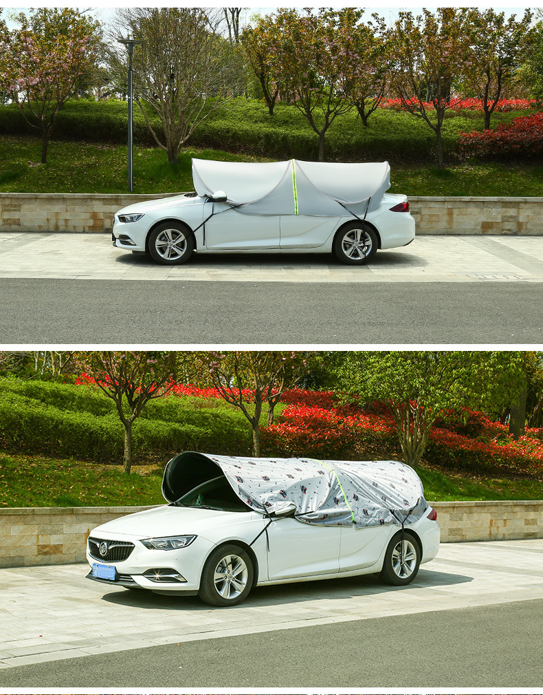 Sun protection and thermal insulation for car Sunshade Mobile folding Sunshade for car Awning General Purpose car Hood for car umbrella
