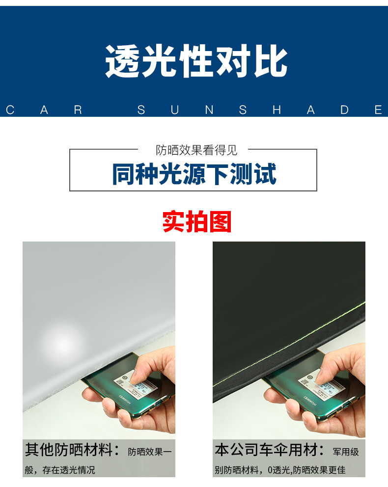 Sun protection and thermal insulation for car Sunshade Mobile folding Sunshade for car Awning General Purpose car Hood for car umbrella
