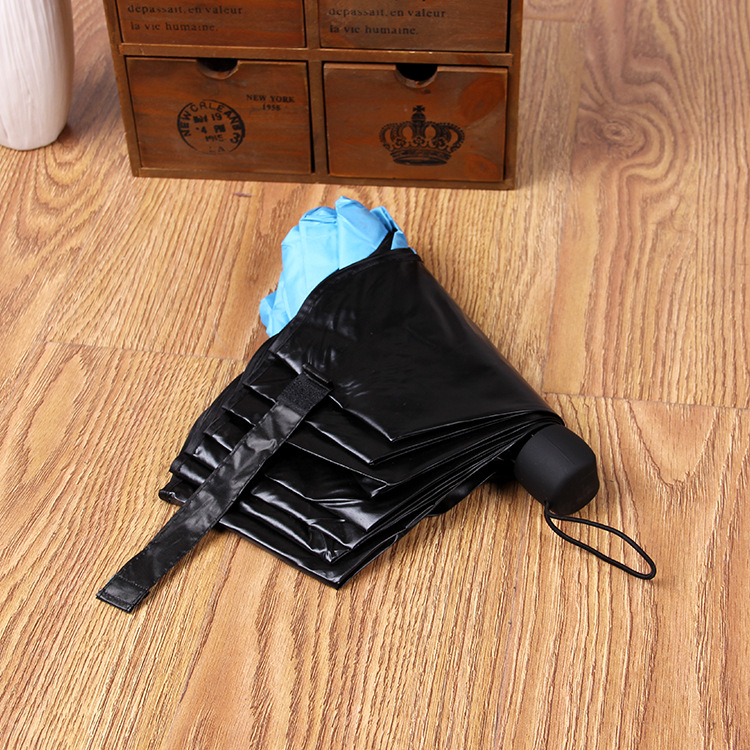 Factory Wholesale Creative Vinyl Water Blossom Umbrella Three Folding Sunny Umbrella Custom Logo Gift Advertising Factory Wholesale Creative Vinyl Water Blossom Umbrella Three Folding Sunny Umbrella Custom Logo Gift Advertising