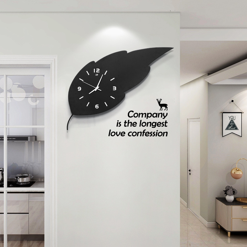 European-Style Simple Wall Clock Wooden Creative Fashion Clock Living Room Home Decoration Clock Personality Trend Mute Wall Clocks