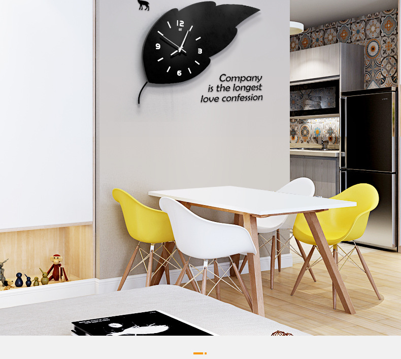 European-Style Simple Wall Clock Wooden Creative Fashion Clock Living Room Home Decoration Clock Personality Trend Mute Wall Clocks