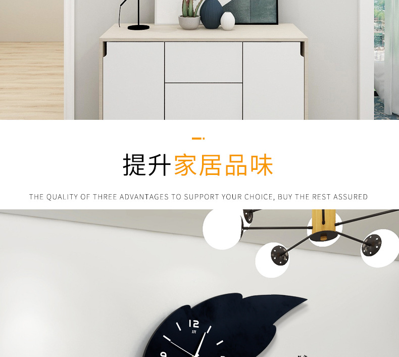 European-Style Simple Wall Clock Wooden Creative Fashion Clock Living Room Home Decoration Clock Personality Trend Mute Wall Clocks