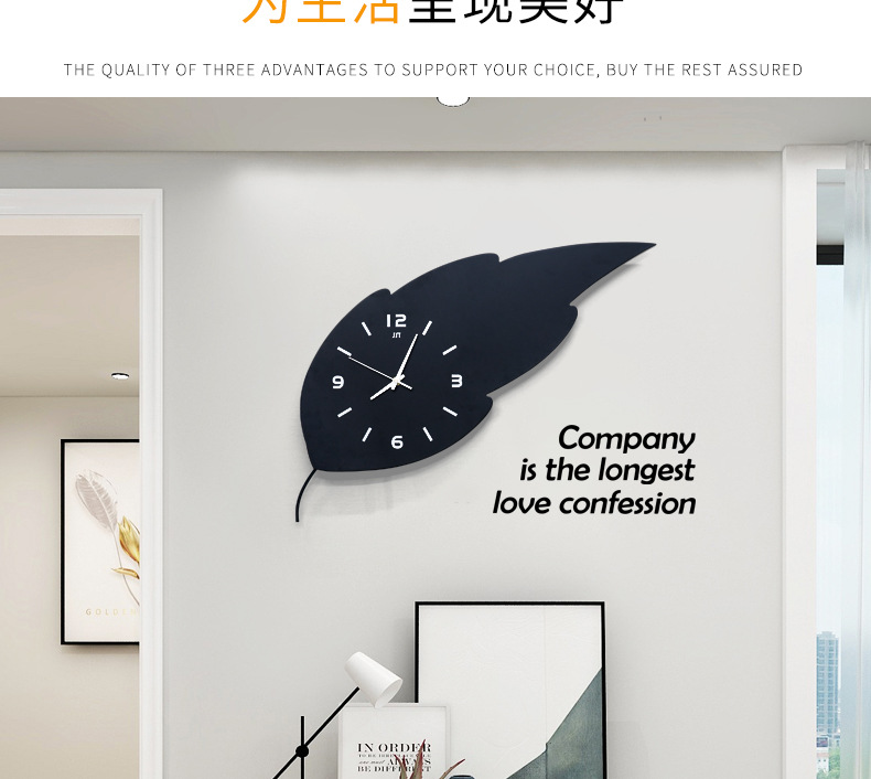 European-Style Simple Wall Clock Wooden Creative Fashion Clock Living Room Home Decoration Clock Personality Trend Mute Wall Clocks