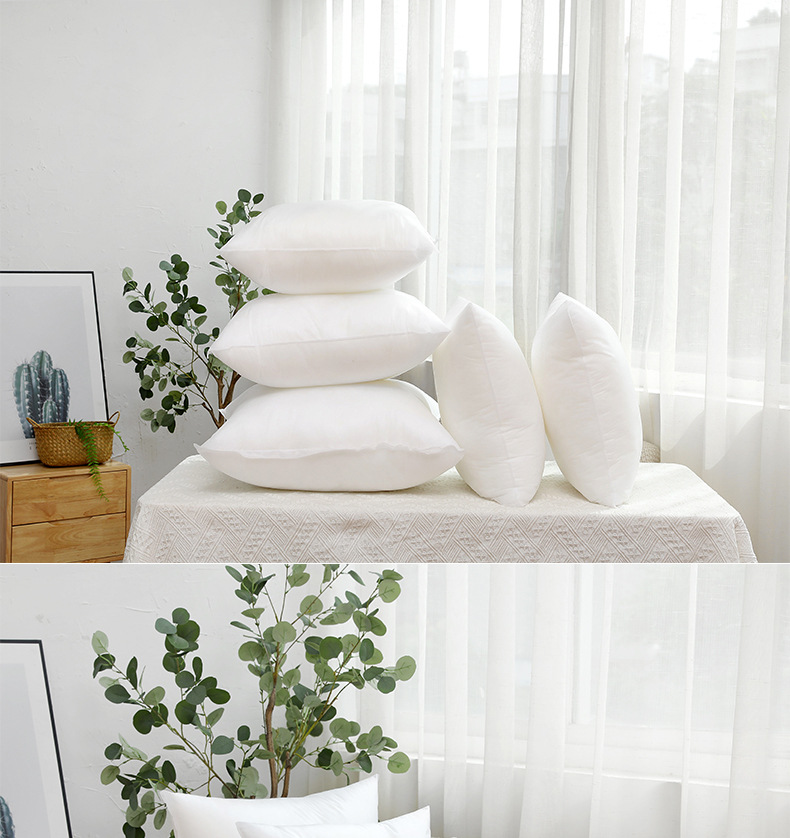 Wholesale Cushion Throw Pillow Filler Pillow Cover Custom Square Pp Cotton Throw Pillow Filler Solid Color Pillow Inner Core Cushion Core