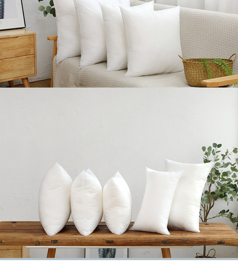 Wholesale Cushion Throw Pillow Filler Pillow Cover Custom Square Pp Cotton Throw Pillow Filler Solid Color Pillow Inner Core Cushion Core
