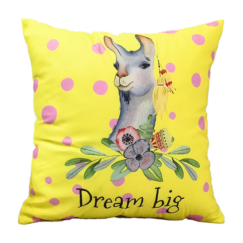 Corporate gifts pillow custom simple sofa pillow back pillow back against short plush cushion headboard back cartoon pillow cover