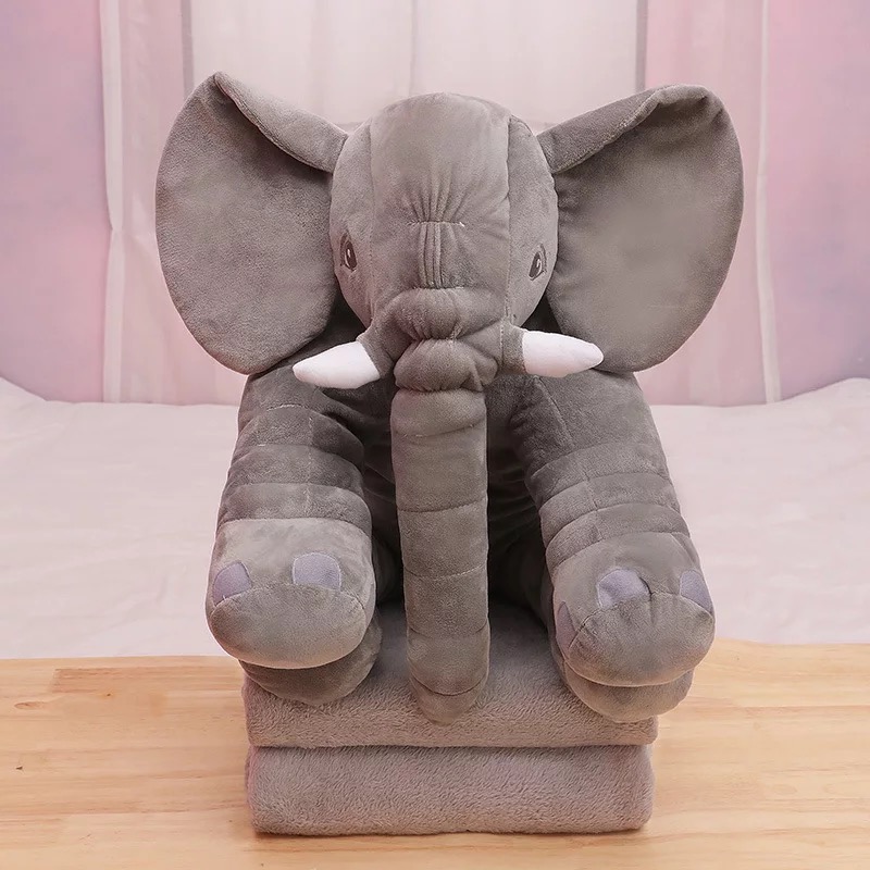 New Popular Elephant Throw Pillow Soothing Elephant Plush Toy Doll Baby Sleep Companion Children Sleeping Elephant Gift Customization New Popular Elephant Throw Pillow Soothing Elephant Plush Toy Doll Baby Sleep Companion Children Sleeping Elephant Gift Customization