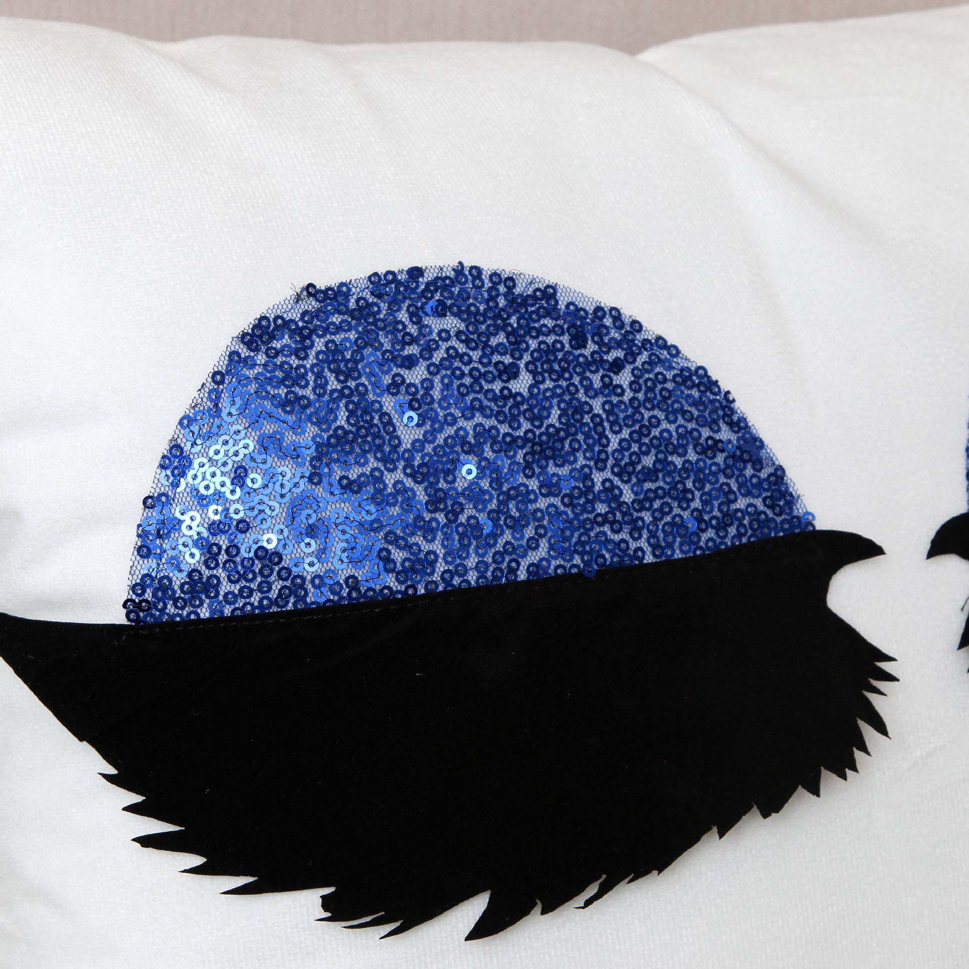 Korean Style Hot Sale Fashion Eyelash Square Cushion Creative Sequins Big Eyes Pillow Living Room Backrest Pillow Wholesale
