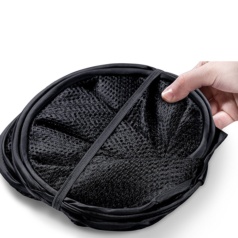 Factory Direct Sales Clothes Storage Basket Grid Portable Clothing Laundry Basket Foldable Hotel Large Dirty Clothes Basket Spot