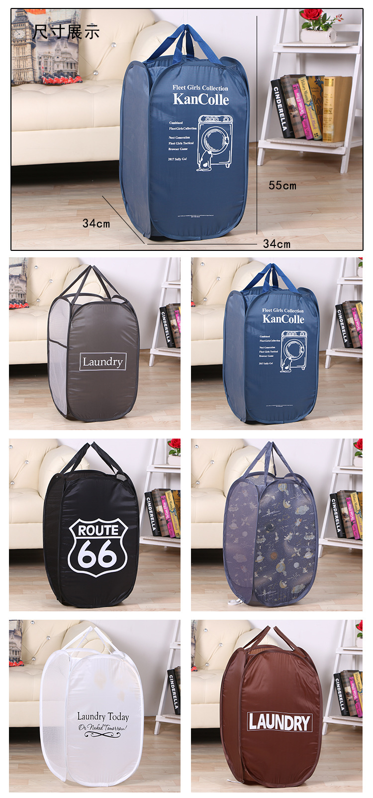 Home Folding Fine Mesh Color Net Laundry Basket Cartoon Folding Storage Bucket Dirty Clothes Blue Storage Containers Factory Wholesale Home Folding Fine Mesh Color Net Laundry Basket Cartoon Folding Storage Bucket Dirty Clothes Blue Storage Containers Factory Wholesale