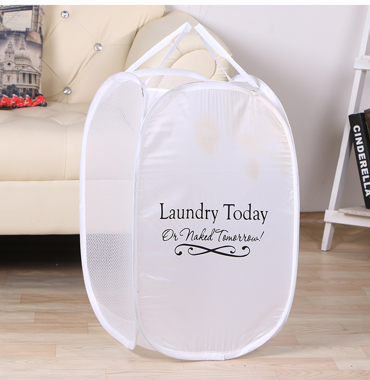 Home Folding Fine Mesh Color Net Laundry Basket Cartoon Folding Storage Bucket Dirty Clothes Blue Storage Containers Factory Wholesale Home Folding Fine Mesh Color Net Laundry Basket Cartoon Folding Storage Bucket Dirty Clothes Blue Storage Containers Factory Wholesale