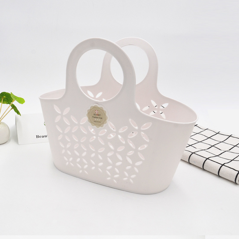 Plastic Storage Basket Laundry Basket Multi-Functional Bath Basket Portable Basket Storage Basket Candy Color Portable Basket Wholesale