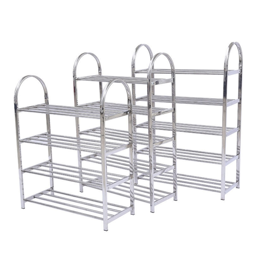 Shoe rack stainless steel multi-layer assembly simple waterproof shoe cabinet economy dormitory storage rack at the door shelf Shoe rack stainless steel multi-layer assembly simple waterproof shoe cabinet economy dormitory storage rack at the door shelf