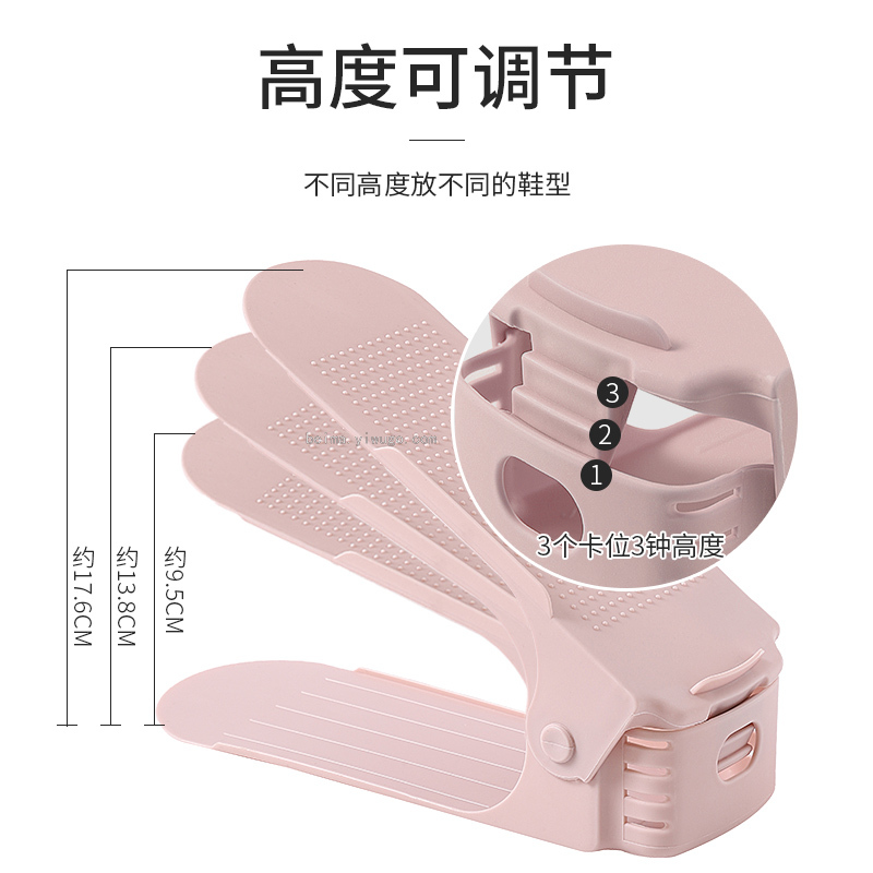Shoe Storage Artifact College Dormitory Dormitory Household Finishing Shoe Cabinet Double Layer Adjustable Space Saving Shoe Rack