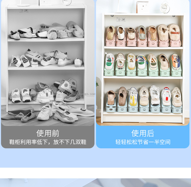 Shoe Storage Artifact College Dormitory Dormitory Household Finishing Shoe Cabinet Double Layer Adjustable Space Saving Shoe Rack Shoe Storage Artifact College Dormitory Dormitory Household Finishing Shoe Cabinet Double Layer Adjustable Space Saving Shoe Rack