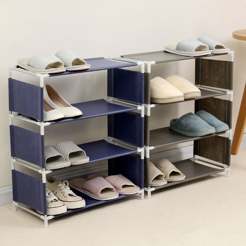 3. Assemble multilayer Japanese simple shoe rack Shoe Cabinet Dustproof College student yack small shoe rack export shoe rack