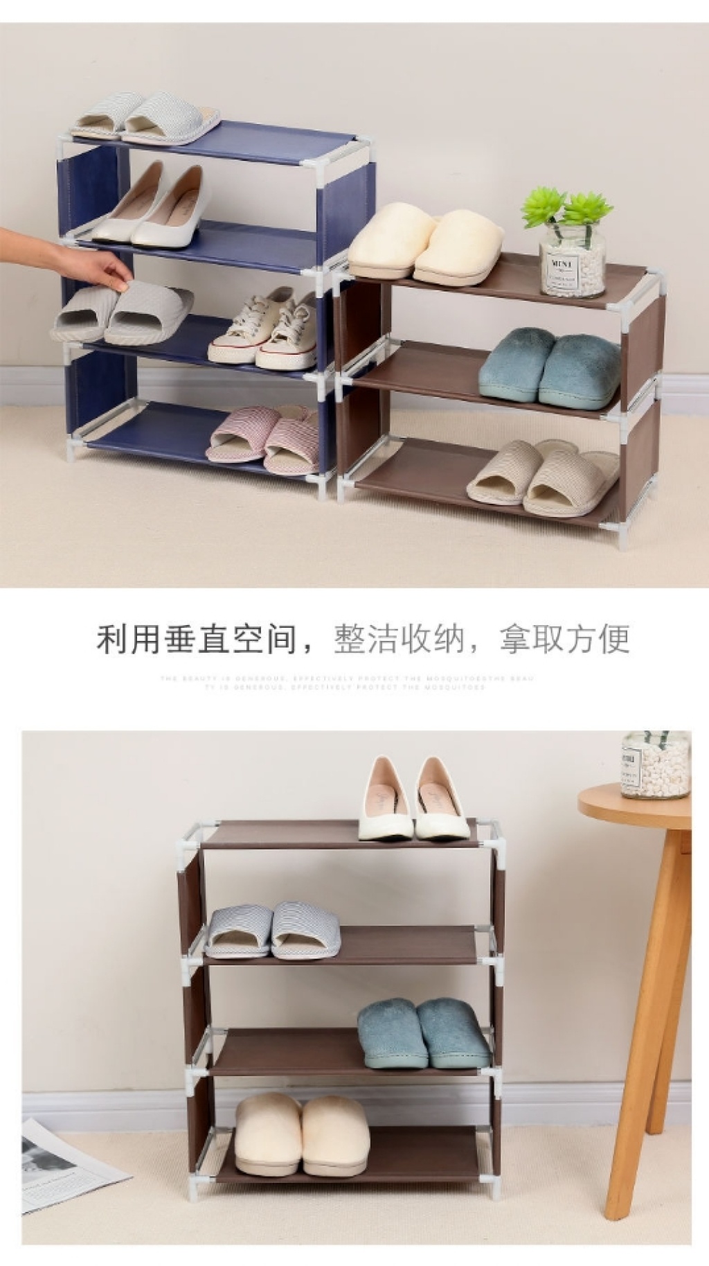 3. Assemble multilayer Japanese simple shoe rack Shoe Cabinet Dustproof College student yack small shoe rack export shoe rack 3. Assemble multilayer Japanese simple shoe rack Shoe Cabinet Dustproof College student yack small shoe rack export shoe rack