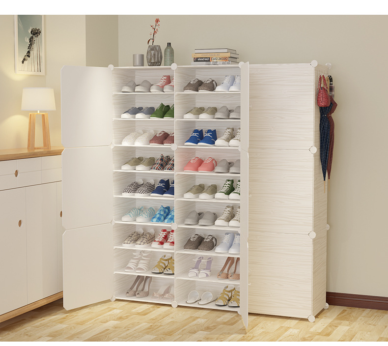 Simple Modern Shoe Rack Multi-Layer Household Economical Dormitory Door Shoe Cabinet Dustproof Shoe Cabinet Large Capacity Storage Rack
