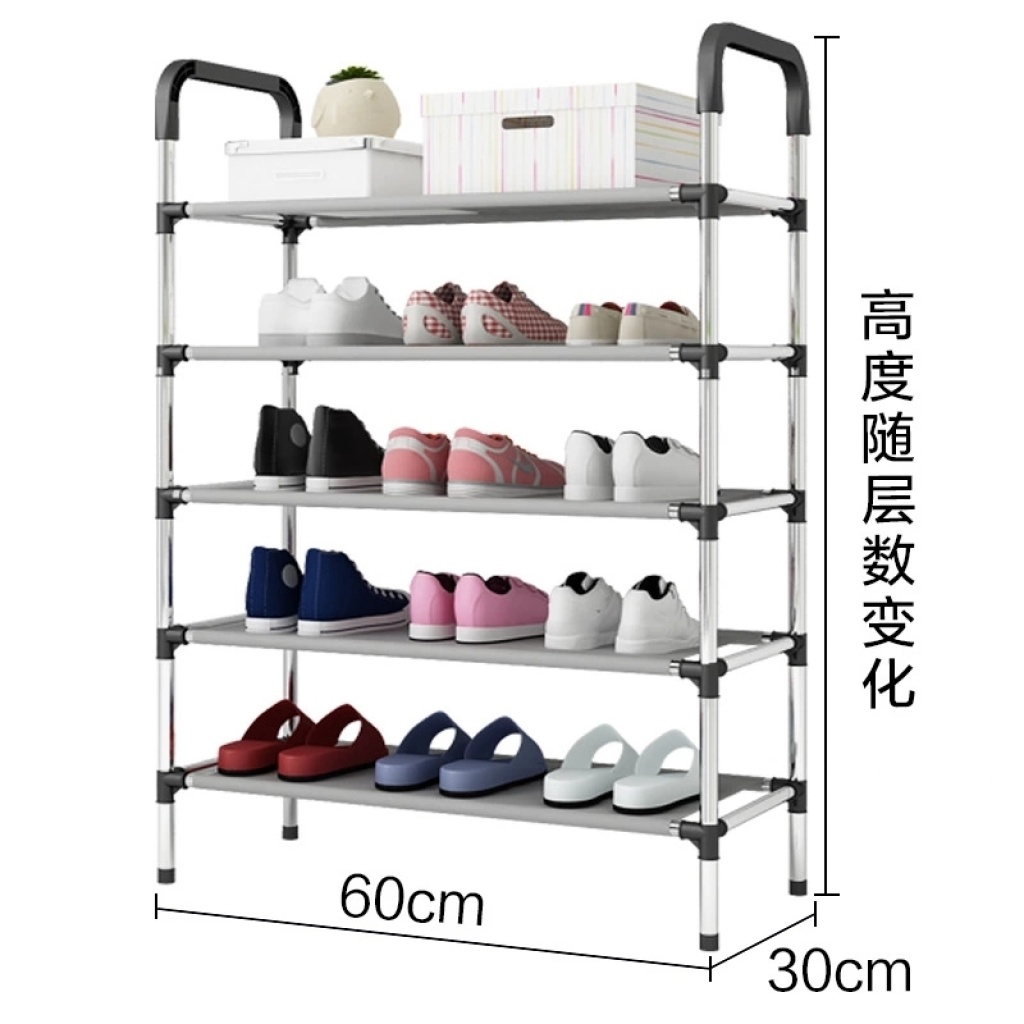 Foreign trade shoe rack Simple multilayer household assembly stainless steel cloth art filling receives shoe cabinet student dormitory shoe rack Foreign trade shoe rack Simple multilayer household assembly stainless steel cloth art filling receives shoe cabinet student dormitory shoe rack