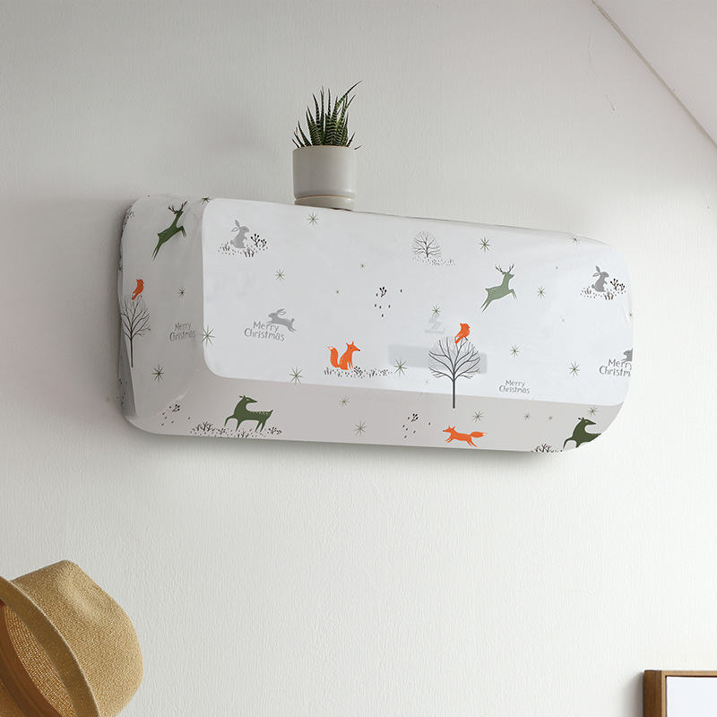 Wall-Mounted Air Conditioner Cover Household All-Inclusive Air Conditioner Cover Bedroom Hanging Air Conditioner Cover PEVA Dust Cover