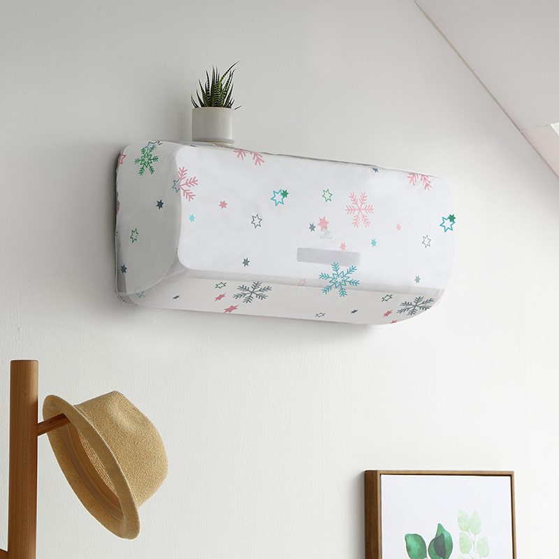 Wall-Mounted Air Conditioner Cover Household All-Inclusive Air Conditioner Cover Bedroom Hanging Air Conditioner Cover PEVA Dust Cover