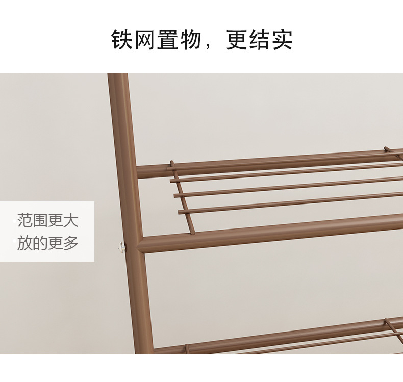 Iron clothes hanger floor coat and hat rack household clothes indoor and outdoor multi-functional clothes hanger Iron clothes hanger floor coat and hat rack household clothes indoor and outdoor multi-functional clothes hanger