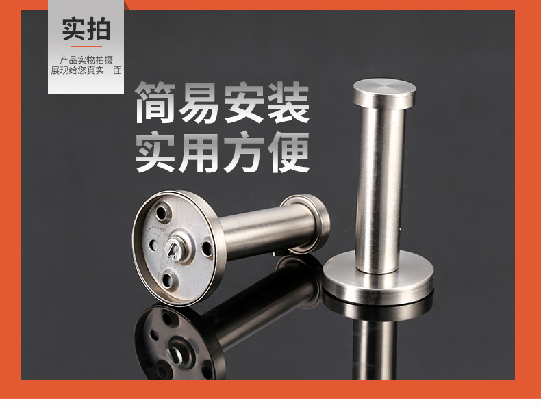 Stainless Steel Hanger Bathroom Hardware Pendant Coat Hook Wall Hollow Cylindrical Single Hook Wholesale Stainless Steel Hanger Bathroom Hardware Pendant Coat Hook Wall Hollow Cylindrical Single Hook Wholesale