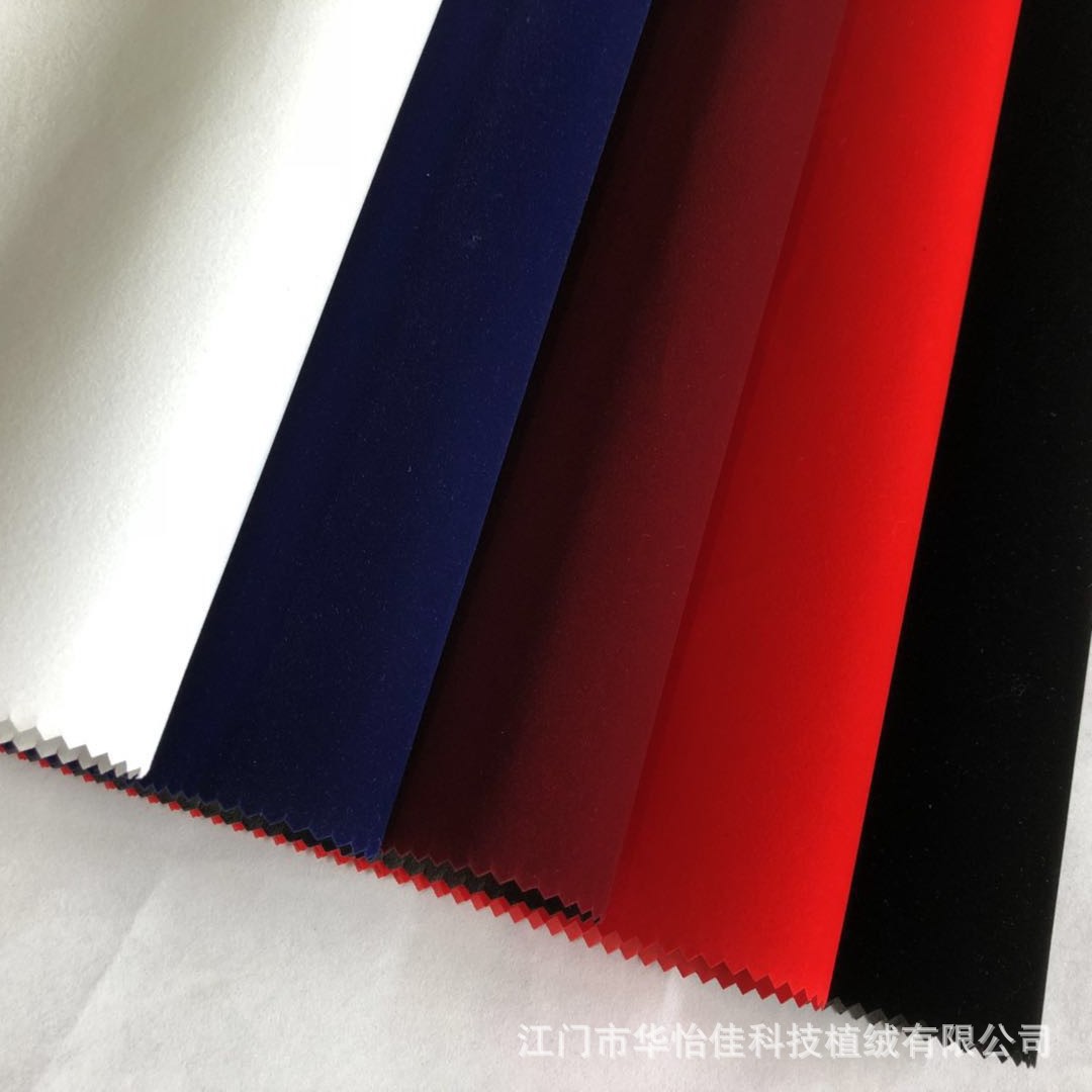 Supply Non-Woven Bottom Flocking Cloth Sapphire Blue Nylon Wool Flocking Medium Wool Flocking Cloth for Calligraphy and Painting