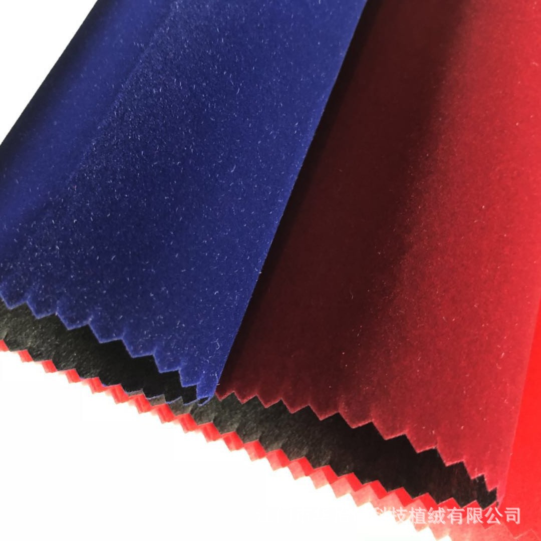Supply Non-Woven Bottom Flocking Cloth Sapphire Blue Nylon Wool Flocking Medium Wool Flocking Cloth for Calligraphy and Painting