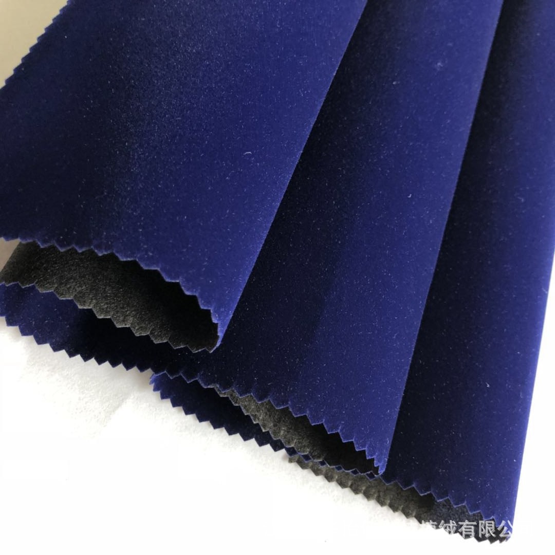 Supply Non-Woven Bottom Flocking Cloth Sapphire Blue Nylon Wool Flocking Medium Wool Flocking Cloth for Calligraphy and Painting