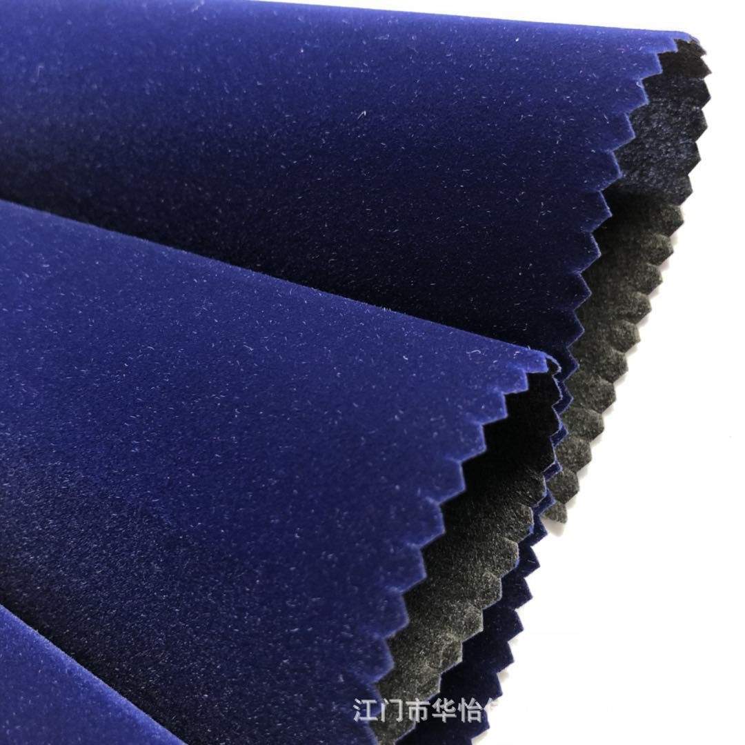 Supply Non-Woven Bottom Flocking Cloth Sapphire Blue Nylon Wool Flocking Medium Wool Flocking Cloth for Calligraphy and Painting