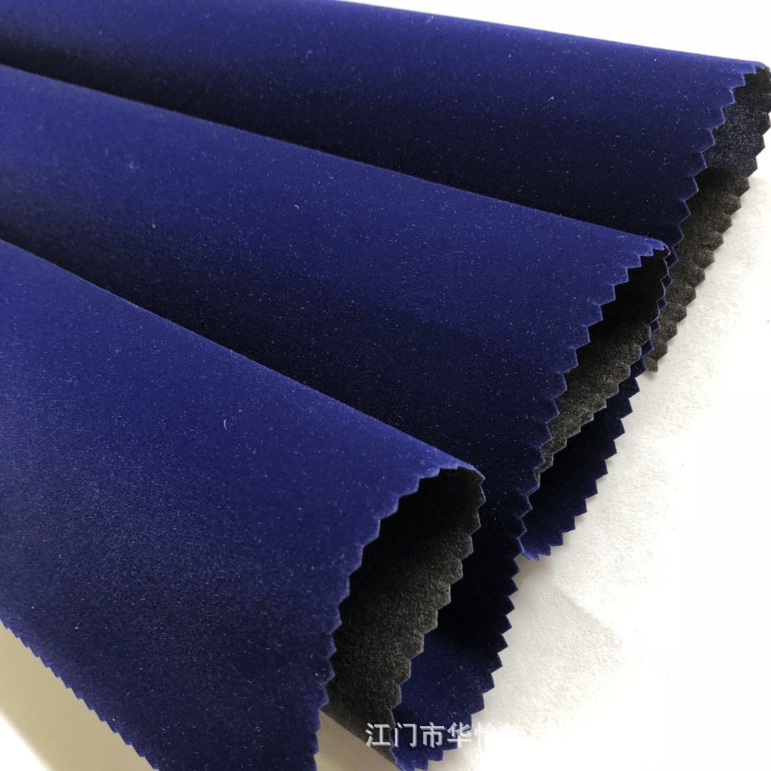 Supply Non-Woven Bottom Flocking Cloth Sapphire Blue Nylon Wool Flocking Medium Wool Flocking Cloth for Calligraphy and Painting