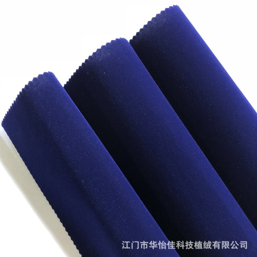 Supply Non-Woven Bottom Flocking Cloth Sapphire Blue Nylon Wool Flocking Medium Wool Flocking Cloth for Calligraphy and Painting