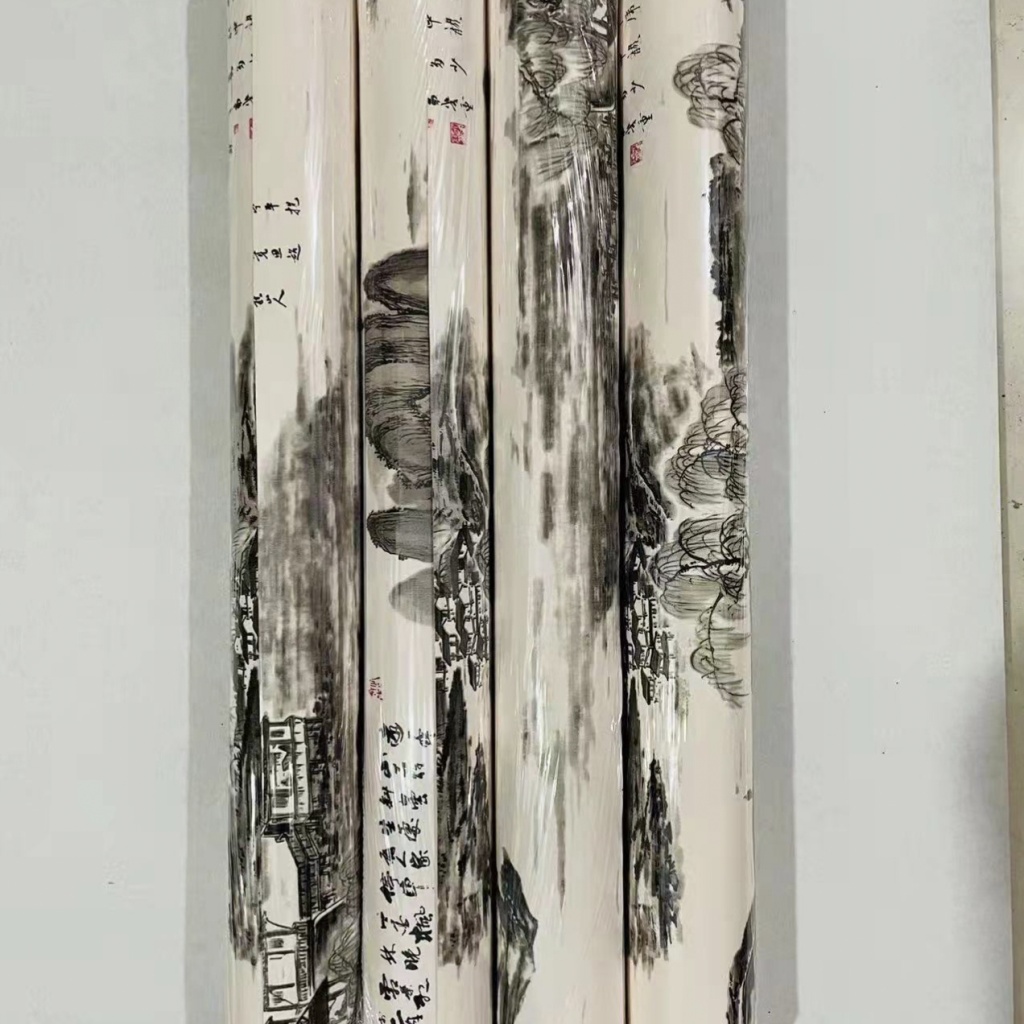 Landscape Calligraphy and Painting Chinese Style Wallpaper Tea Room Classical Background Wall New Chinese Style Wallpaper Restaurant Waterproof Study Hallway Landscape Calligraphy and Painting Chinese Style Wallpaper Tea Room Classical Background Wall New Chinese Style Wallpaper Restaurant Waterproof Study Hallway