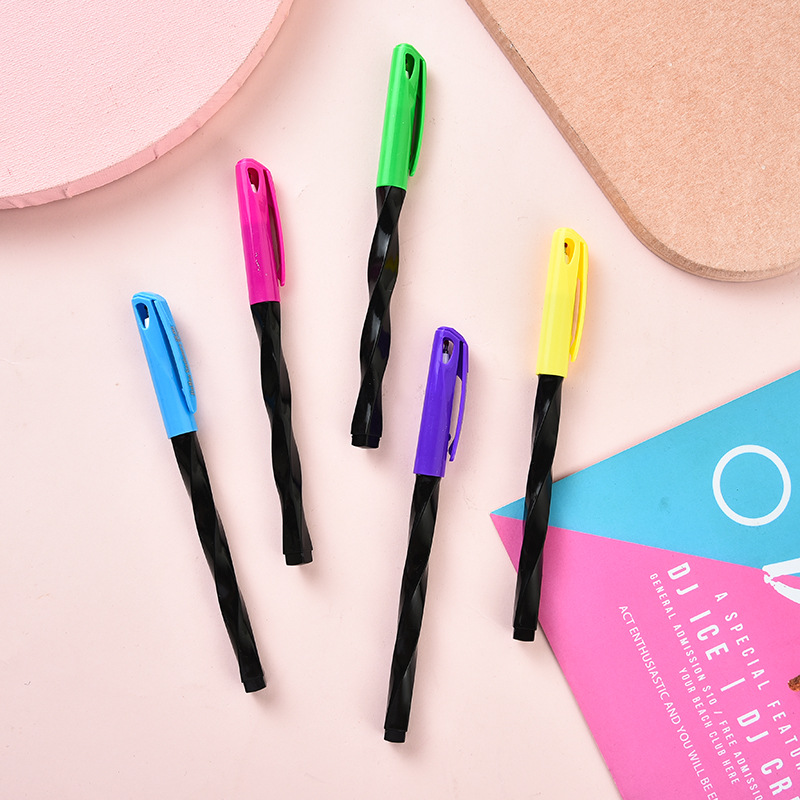 Creative Spiral Pen Holder Middle School Student Practice Pen for Calligraphy Writing Smooth Signature Pen Box Gift Pen Stationery Customization Wholesale Creative Spiral Pen Holder Middle School Student Practice Pen for Calligraphy Writing Smooth Signature Pen Box Gift Pen Stationery Customization Wholesale