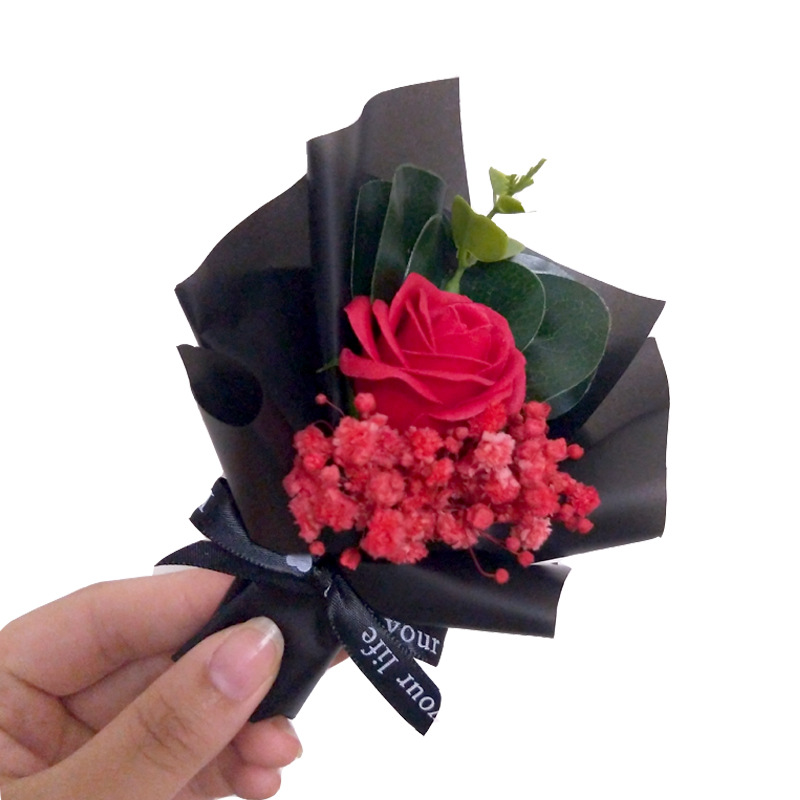 Refrigerator Sticker Decoration Mini Bouquet Soap Car Car Perfume Clip Valentine&#039;s Day Event Gift Gift with Hand Gift