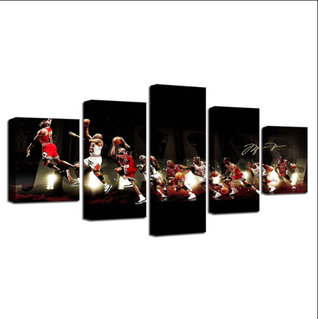 Cross-Border Simple Living Room Bedroom Wall Decoration Mural Sticker Sunset Scenery Five-Piece Painting Creative Combination Seaside Painting Cross-Border Simple Living Room Bedroom Wall Decoration Mural Sticker Sunset Scenery Five-Piece Painting Creative Combination Seaside Painting