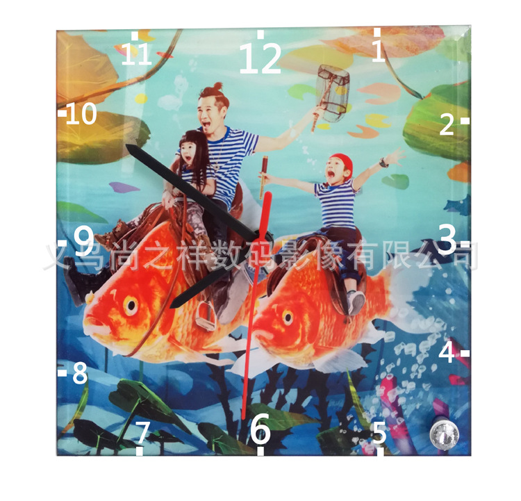 Factory Direct Sales Thermal Transfer Printing Crystal Watch Glass Painting Studio Crystal Glass of Photo Frame Photo Frame Consumables Wholesale