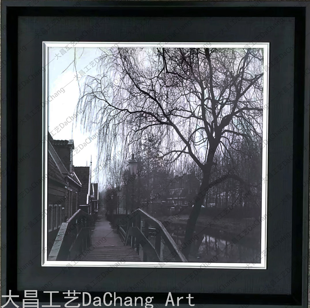 Decorative Painting Three-Dimensional Cloth Print Photo Frame Building Hallway Simple Modern Corridor Aisle Decoration Light Luxury High-End
