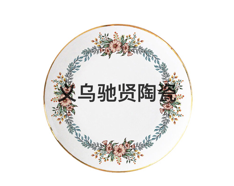 Bone Porcelain Plate Ceramic Western Cuisine Plate Tableware Hotel Table Setting Daily Necessities More Sizes Craft Ornaments