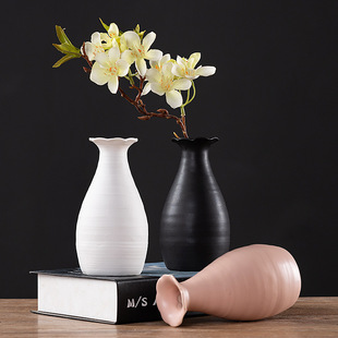Porcelain craft Style Home Ceramic Vase Home Decorative Crafts Decoration Body Art Dried Flower Vase Wholesale