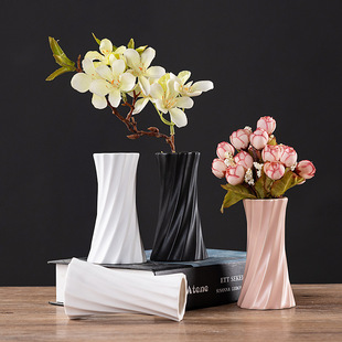 Porcelain craft Style Home Ceramic Vase Home Decorative Crafts Decoration Body Art Dried Flower Vase Wholesale