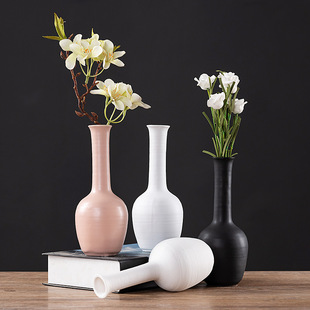 Porcelain craft Style Home Ceramic Vase Home Decorative Crafts Decoration Body Art Dried Flower Vase Wholesale