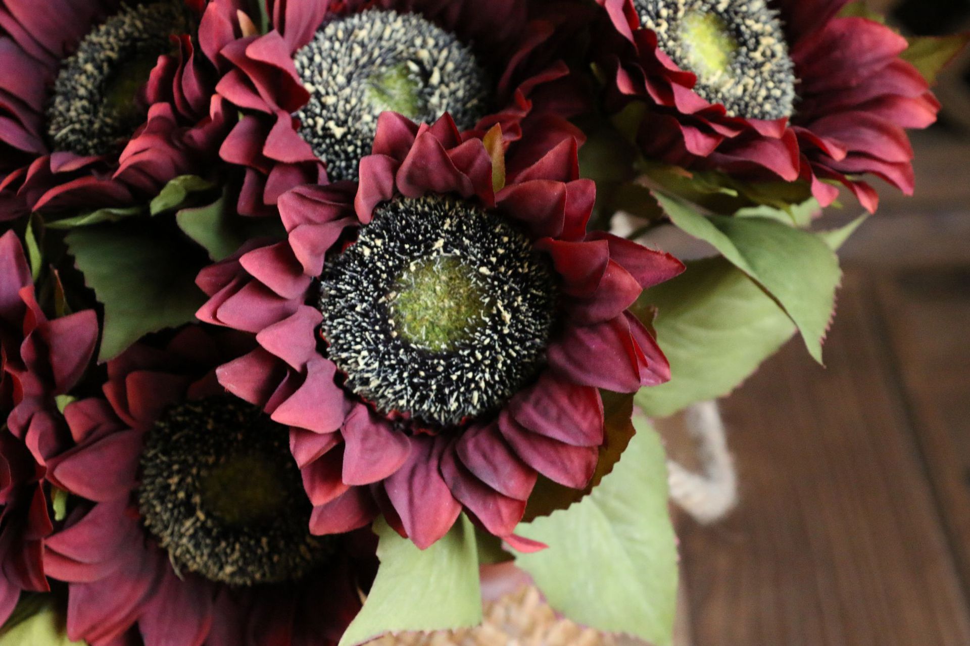 Artificial Sunflower Wholesale Artificial Flower Silk Flower Floor Taiyanghua Bundled Flower Home Decoration 5 Sunflowers