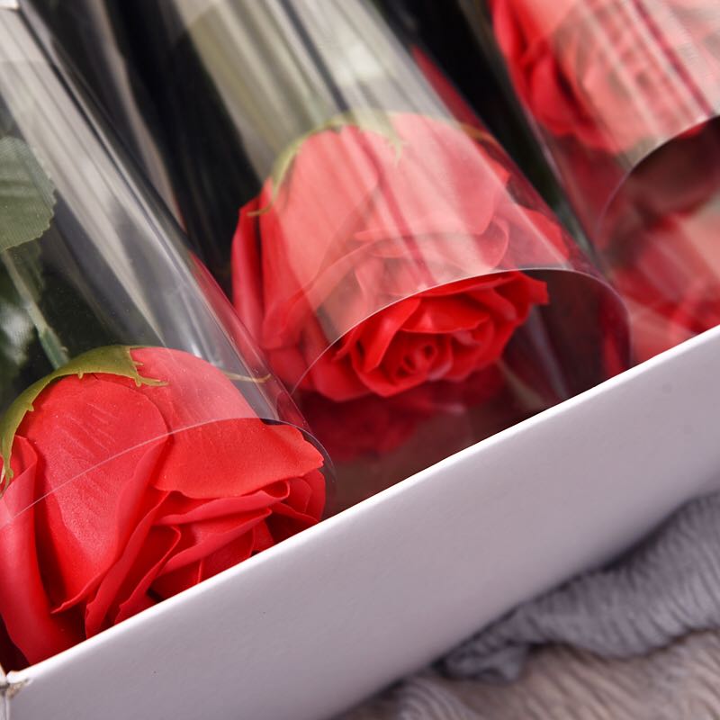 Mother's Day Gift Wedding Gifts Teacher's Day Valentine's Day Single Stem Rose Soap Flower Artificial Flower